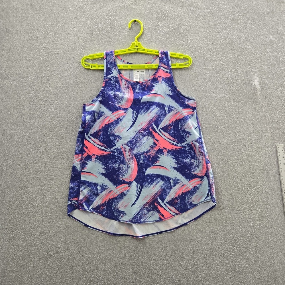 Ivivva Girls Tank Top 14 Blue Graphic Activewear Sleeveless